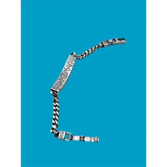 BRIGHTON I.D "Believe in Yourself " Silver BRACELET 7" Brighton Pouch Included - Picture 4 of 5
